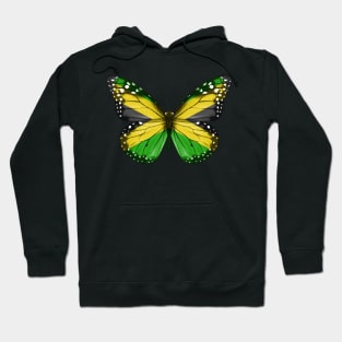 Jamaican Flag  Butterfly - Gift for Jamaican From Jamaica Hoodie